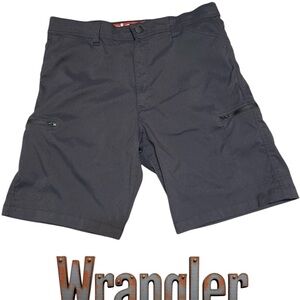 Wrangler Black Cargo Shorts with Relaxed Fit